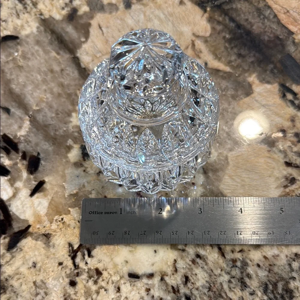 Vintage Gorham Althea Cut Lead Crystal Covered Sugar Bowl & Lid